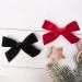 4Pcs Velvet Bow Hair Clips for Girls & Women - Christmas Hair Accessories (Red Black) - Buy Online on SooperMarket.com