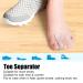 Toe Separators 8-Pack | Gel Spreader & Spacers for Hammer Toe Relief | Smooth Iron Big Toe Alignment Comfortable Correction - Buy Online on SooperMarket.com