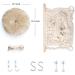 Macrame Cat Hammock Bed with Cushion - Boho Cat Hanging Bed for Wall, Ceiling, Window - Includes Hanging Kit - Cute Cat Furniture and Decor - Buy Online on SooperMarket.com