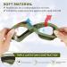 Wowlela Airsoft Tactical Glasses - Protective UV-Resistant Paintball & Shooting Glasses with 3 Interchangeable Lenses for Ski Hunt & Sports - Buy Online on SooperMarket.com