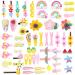 56 piece of hair clips girl colorful hair jewelry children rainbow sweets fruits flowers hair clips sweet hair clips small for girls teen toddlers colons colorful 56pcs