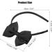 VOCOSTE Bow Headband Fashion Cute Polyester Hairband for Teenager Black 5.9x4.4 Inch - Buy Online on SooperMarket.com
