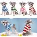 Stylish Striped Polo Shirt for Small Dogs | Summer Puppy Costume - Breathable Green Tee for Bichon & French Bulldog - Buy Online on SooperMarket.com