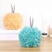 6 Pcs Bath Loofah Shower Sponge Pouf Body Scrubber Exfoliator - White Blue Gold - Buy Online on SooperMarket.com