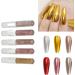 Metallic Nail Gel Unique 5 Colors Fine Texture Easy To Use Metallic Nail Polish for DIY Salon Home - Buy Online on SooperMarket.com