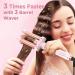 5-in-1 Wand Curling Iron Set - Ceramic Curling Wands & Hair Straightener - Fast Heat with Glove & Clip - Light Pink - International Shipping Available - Buy Online on SooperMarket.com