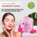 Organic Raspberry Scrub - Natural Exfoliating Salt Body & Face Scrub - Moisturizing Pure Exfoliator for Cellulite & Dead Skin - 10 oz - Buy Online on SooperMarket.com