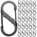 SZXMDKH 25 pieces S carabiner - metal double carabiner - 8 shaped carabiner snap hook for hiking camping home