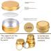 Buy 24-Pack 10ml Gold Empty Aluminum Jars with Screw Caps | Ideal for Cosmetics & DIY | Aluminum Cosmetic Cans with Stickers - Buy Online on SooperMarket.com