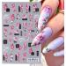 5D Embossed Spring Pink Magnolia Nail Art Stickers - Self Adhesive Floral Decals for Women Manicure - Buy Online on SooperMarket.com