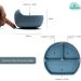 Kiddaroo Baby Weaning Set - Feeding Bib, Sippy Cup, Cutlery, Plate, Bowl - Blue | Baby Led Weaning Essentials with eBook - Buy Online on SooperMarket.com