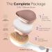 Perry Ellis 3-in-1 Massaging Beauty Brush for Women | Eye Massager & Facial Cleansing Brush | Battery Operated Skin Care Tool - 3 Modes for Makeup & Skincare - Buy Online on SooperMarket.com