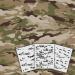 Redleg Camo OCP 9"x12" 3 Piece Camo Stencil Kit Scorpion W2 Army Airbrush