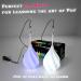 LED POI Balls Set - Beginner & Professional Juggling with Rainbow Colors & Strobe Effect | Premium Light POI Balls for Kids & Adults - Buy Online on SooperMarket.com