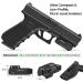 VOTATU H3L-GC Green Pistol Laser Sight | Ultra Low Profile Circle Dot Laser | Strobe Mode | USB Rechargeable - Buy Online on SooperMarket.com