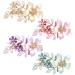 inSowni 4 Pack Luxury Glitter Sparkly Jeweled Gems Crystals Rhinestones Retro Vintage Butterfly Metal French Barrettes Alligator Snap Hair Clips Pins Headpieces Accessories for Women Girls (4PCS S3)
