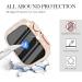 WINGLE 6-Pack Bling Crystal Diamond Apple Watch Case 44mm with Screen Protector for Apple Watch Series SE 6 5 4 - Buy Online on SooperMarket.com