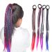 Liwein 16Pcs Colorful Hair Extensions | Vibrant Gradient Strands for Kids & Women | Perfect Braided Hair Accessories - Buy Online on SooperMarket.com