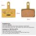 2 Pairs EASTERN POWER Bicycle Disc Brake Pads for Shimano B01S Deore - Resin/Semi-Metallic/Metal Copper - Buy Online on SooperMarket.com