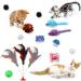 QUOZUO 32-Piece Cat Toy Variety Pack - Best Cat Toys for Kittens & Cats | International Shipping Available - Buy Online on SooperMarket.com