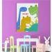 Stukk Dinosaurs Roar Family Nursery Wall Decor Art Poster - A4 Size - Scandinavian Animal Print in White - Buy Online on SooperMarket.com