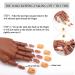 Flexible Nail Practice Hand with 200pcs Fake Nail Tips - Ideal for Beginners to Practice Nail Art & Skills - Type A - Buy Online on SooperMarket.com