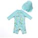 Bonverano Baby Girls Swimsuit UPF 50+ Long-Sleeve Pineapple One Piece - 3-6 Months - Buy Online on SooperMarket.com