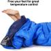 BISINNA 4 Season Backpacking Sleeping Bag with Pillow - Waterproof Lightweight Warm Washable for Adults Kids - Ideal for Camping Hiking Mountaineering - Blue (Right Zipper) - Buy Online on SooperMarket.com