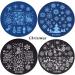 Lurrose Christmas Nail Stamps - 5 Snowflake Designs for DIY Nail Art & Manicure Decor - Buy Online on SooperMarket.com