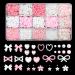 1000 pieces 3D nail decoration sets 8 color grinding nails charms flowers star heart nail decoration nail connector street stones for manicure diy crafts jewelry accessories