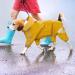 Dog Waterproof Raincoats Adjustable Drawstring Outdoor Puppy Raincoat Poncho Pet Hooded Waterproof Reflective Rain Coat for Small Medium Dogs (Yellow L) Large Yellow - Buy Online on SooperMarket.com