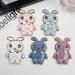 Tivenfezk Nadoli for Oppo Realme 8 4G - Glitter Rabbit Stand Soft Silicone Case - Transparent Protective Cover - Buy Online on SooperMarket.com