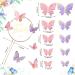 Gold 3D Butterfly Cupcake Toppers - 81-Piece Happy Birthday Cake Decorations - Buy Online on SooperMarket.com