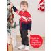 Kids Christmas Reindeer Sweater Cardigan | Boys Winter Knit Jumper 18-24 Months Navy Blue - Buy Online on SooperMarket.com