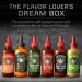 Melinda's Craft Pepper Sauce Gift Set - Black Truffle, Thai Sweet Chili, Roasted Garlic & Habanero, Ghost Pepper, Spicy Garlic Parmesan - 12 oz, 6 Pack - Buy Online on SooperMarket.com