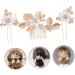 MUSISALY 1 Set Leaves and Flowers Hair Comb Flower Headpieces for Women Bride Hair Comb Wedding Hair Comb Womens Headpiece Girl Headpiece Hair Accessories for Women Flower Hair Accessories - Buy Online on SooperMarket.com