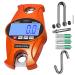 Digital Hanging Scale 660 LB 300 KG Cast Aluminum Case - Heavy Duty Waterproof Fish Scale - Portable Crane Scale for Luggage Weight Suitcase Hunting Farm Bow Fishing Scale Heavy Duty Orange