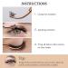 Stainless Steel Cluster Lash Tweezers Set - Rose Gold 2pcs DIY Eyelash Applicator Tool for Easy Application and Removal of False Lashes - Buy Online on SooperMarket.com