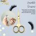 Stelone Professional Eyebrow Scissors - Small Curved Stainless Steel Beauty Scissor (Gold) - Buy Online on SooperMarket.com