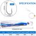 Drag Bait Saltwater Fishing Bait for Mahi Marlin Tuna & Wahoo - Deep Sea Fishing Bait with Inkfish Skirts - Buy Online on SooperMarket.com