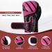 DEFY Marvelous Boxing Gloves - Unisex Leather Training Gloves for Muay Thai, Kickboxing, and MMA - Black/Pink 16oz - Buy Online on SooperMarket.com
