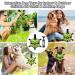 LOTUSWILD Durable Dog Toy Ball with Handle 15cm Ideal for Large Medium & Small Dogs Green | International Shipping Available - Buy Online on SooperMarket.com