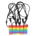 5 pieces baby teeth toys food quality bpa free rainbow building blocks teeth grinding silicone baby bite ring sensory chewing trailers molar stick