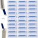 30Pcs Disposable Microblading Needles - Lip & Eyebrow Tattooing | Single Use Only (18 Needle) - Blue - Buy Online on SooperMarket.com