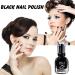 TBeautfave Black Nail Polish Quick Dry&Long Lasting Nail Varnish Neutral Nail Polish Non-toxic Water Based Formula Natural Nail Polish Black Gel Nail Polish for DIY Nail Art - Buy Online on SooperMarket.com