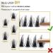72 Cluster Lashes D-12mm | Soft Fluffy DIY Eyelash Extensions - B&Q Lash Clusters, D Curl Individual Clusters - Buy Online on SooperMarket.com