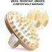 Body Massage Brush - Handheld Natural Wood Scrubber for Smooth Skin & Anti-Cellulite | Best Hair & Muscle Massager - Buy Online on SooperMarket.com