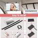 Viatia Rechargeable LED Car Sun Visor Vanity Mirror with Lights - 3 Light Modes and Dimming Touch Sensor - Black - Buy Online on SooperMarket.com