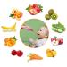 Baby Food Feeder Fresh Food - 2 Pack Fruit Feeder Pacifier Set | Silicone Pacifiers & Dispensing Spoon | Teether Feeding Set for Babies - Pink - Buy Online on SooperMarket.com
