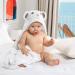 Premium Organic Bamboo Baby Hooded Towel | Ultra Soft & Hypoallergenic Baby Towels for Infant & Toddler | Perfect Baby Gift - Buy Online on SooperMarket.com